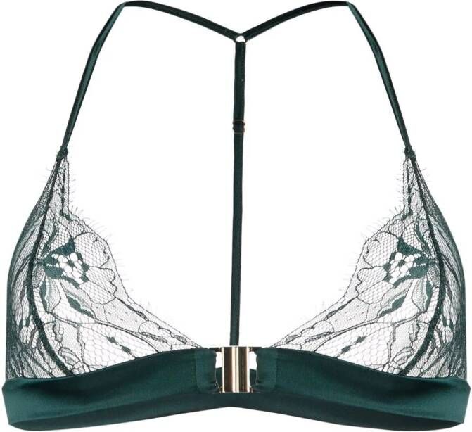 Fleur Of England Bh met afwerking van kant Groen