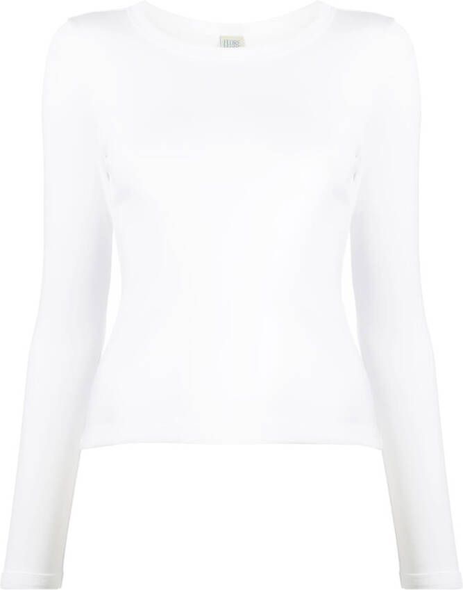FLORE T-shirt met lange mouwen Wit