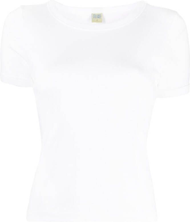 FLORE T-shirt van biologisch katoen Wit