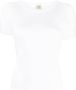 FLORE T-shirt van biologisch katoen Wit - Thumbnail 1