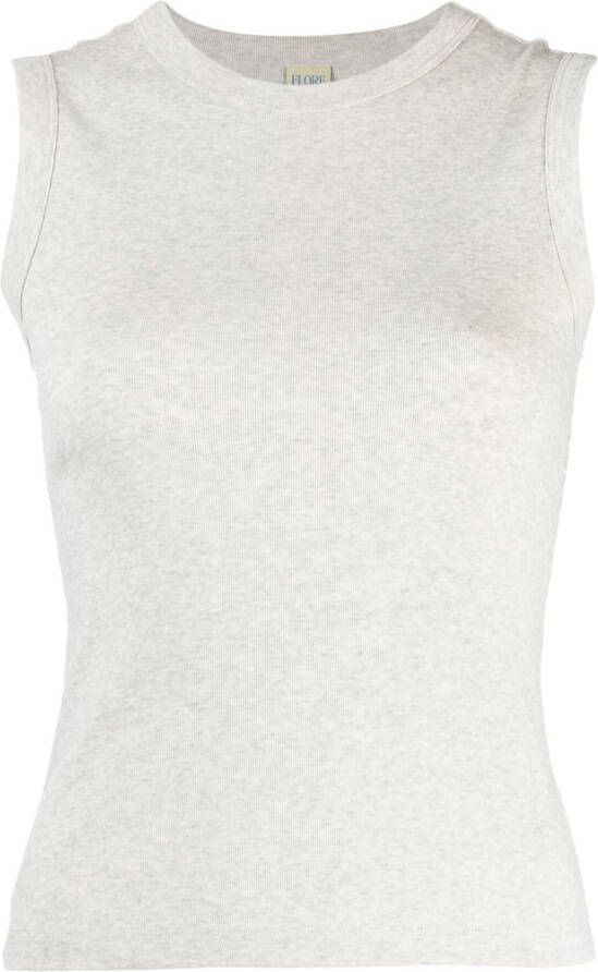 FLORE Mouwloos T-shirt Grijs