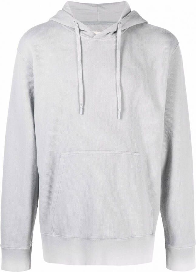 Folk Hoodie met trekkoord Blauw