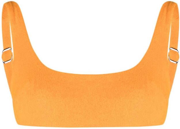 Form and Fold Cropped bikinitop Oranje