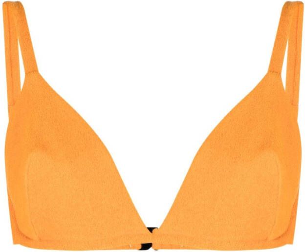 Form and Fold Triangel bikinitop Oranje