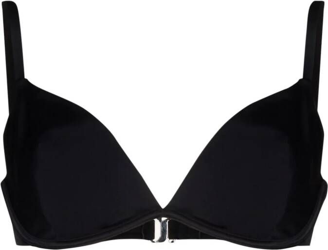Form and Fold Triangel bikinitop Zwart