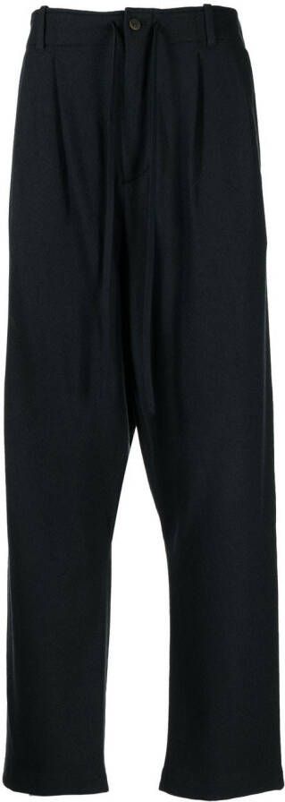 Forme D'expression Broek met verlaagd kruis Blauw