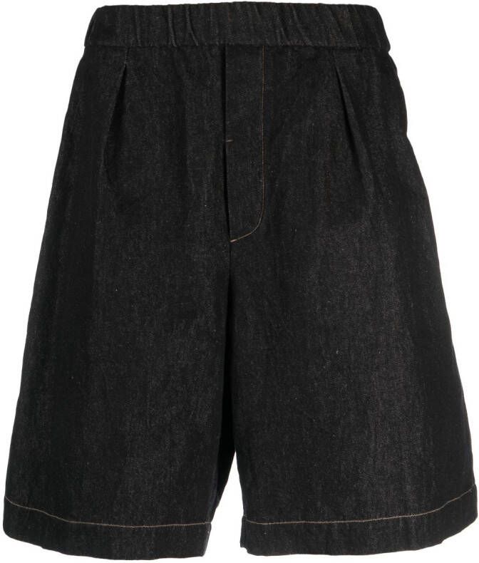 Forme D'expression Denim shorts Zwart