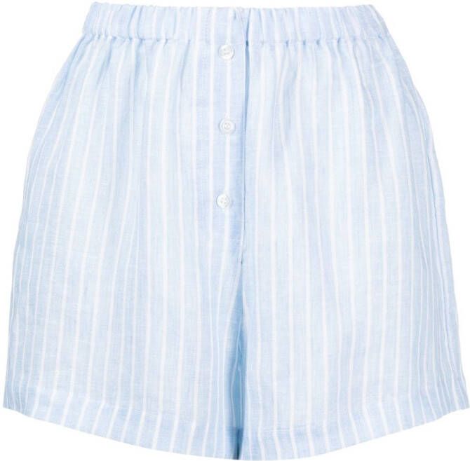 Forte Dei Marmi Couture Shorts met elastische tailleband Blauw