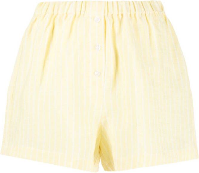 Forte Dei Marmi Couture Shorts met elastische tailleband Geel