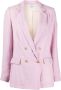 Forte Blazer met dubbele rij knopen Roze - Thumbnail 1