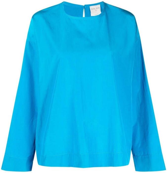 Forte Boxy blouse Blauw