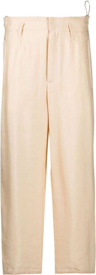 Forte Broek met verborgen voorkant Beige