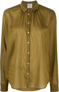 Forte Button-up blouse Groen