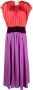 Forte Maxi-jurk met colourblocking Paars - Thumbnail 1