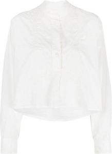Forte Cropped blouse Wit