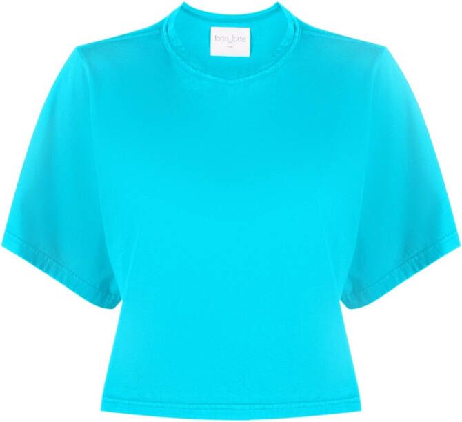 Forte Cropped T-shirt Blauw