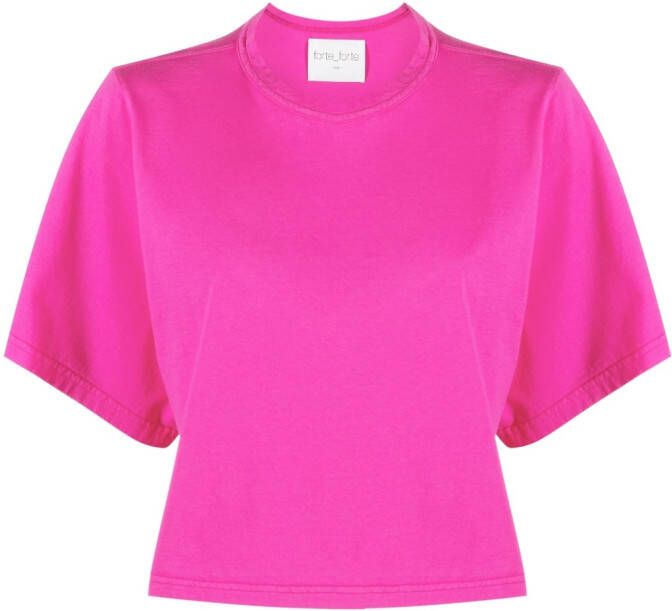 Forte Cropped T-shirt Roze