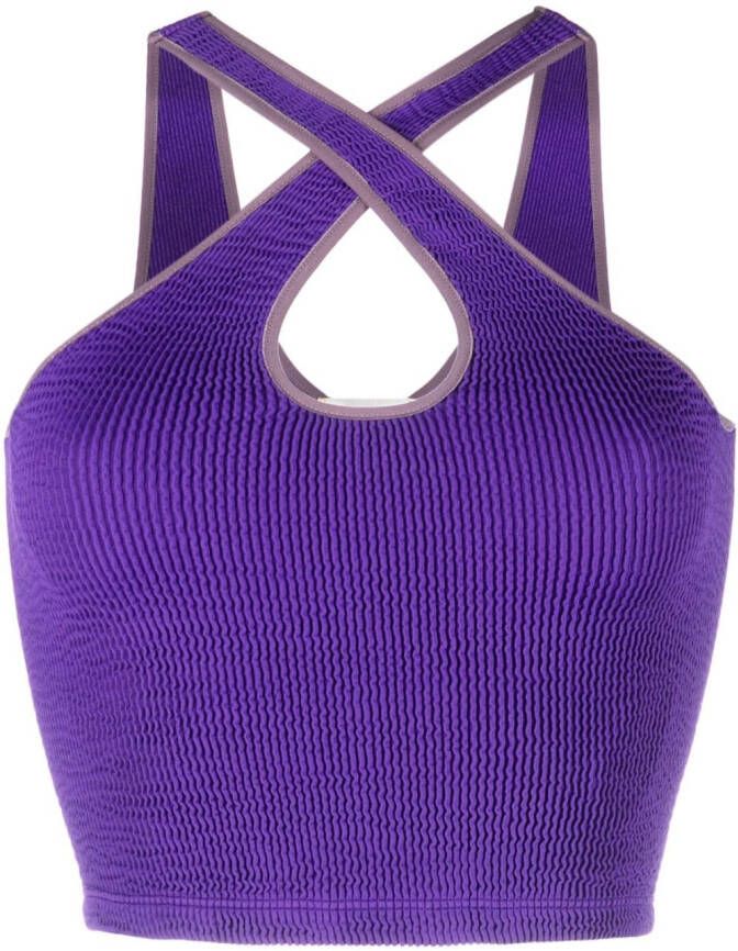 Forte Cropped tanktop Paars