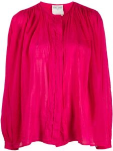 Forte Gedrapeerde blouse Roze