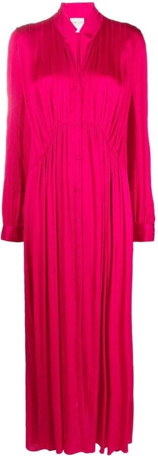 Forte Geplooide jurk Roze