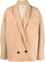 Forte Jas met dubbele rij knopen Beige - Thumbnail 1