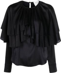 Forte Gelaagde blouse Zwart