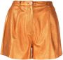 Forte Leren shorts Oranje - Thumbnail 1