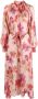 Forte Maxi-jurk met bloemenprint Roze - Thumbnail 1