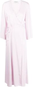 Forte Maxi-jurk met striksluiting Roze