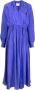 Forte Maxi-jurk met V-hals Blauw - Thumbnail 1