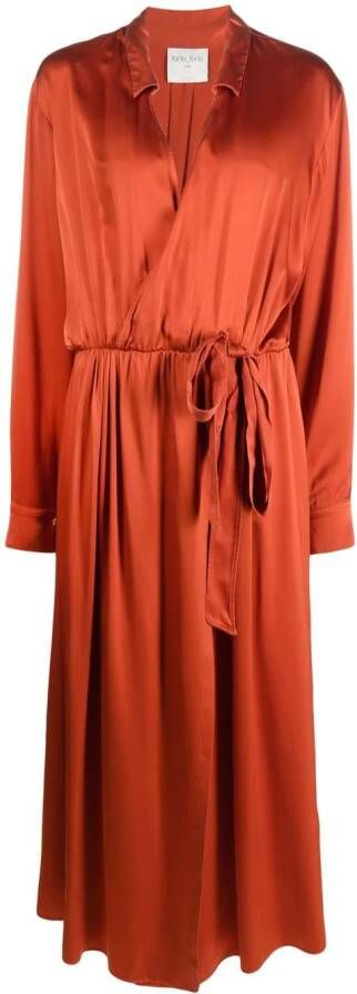 Forte Midi-jurk met gestrikte taille Oranje