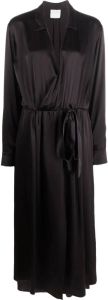 Forte Midi-jurk met gestrikte taille Zwart