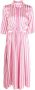 Forte Midi-jurk met uitgesneden detail Roze - Thumbnail 1