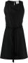 Forte Mini-jurk met ceintuur Zwart - Thumbnail 1