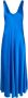 Forte Mouwloze plooi-jurk Blauw - Thumbnail 1