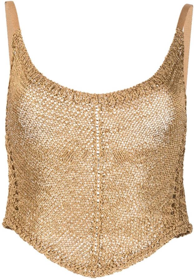 Forte Cropped top Goud