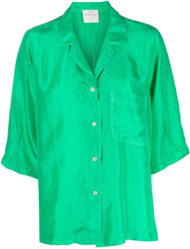 Forte Oversized blouse Groen