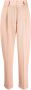 Forte Pantalon met elastische taille Beige - Thumbnail 1