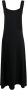 Forte Maxi-jurk met diepe hals Zwart - Thumbnail 1