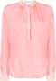 Forte Semi-doorzichtige blouse Roze - Thumbnail 1