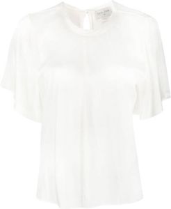 Forte Satijnen blouse Wit