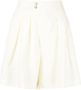 Forte Shorts met geplooid detail Geel - Thumbnail 1