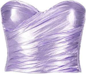 Forte Strapless top Paars