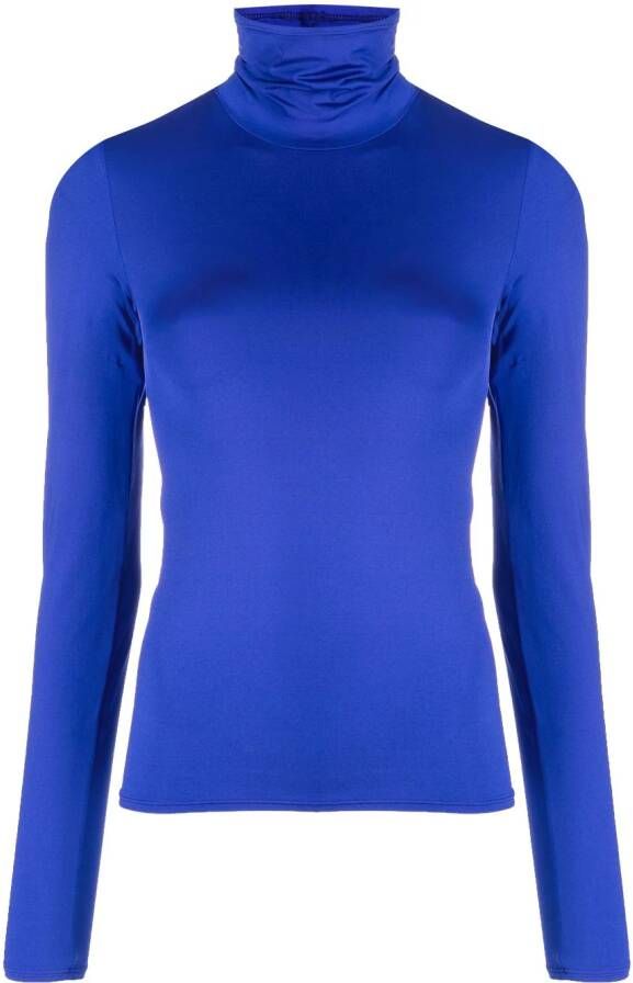 Forte Stretch blouse Blauw