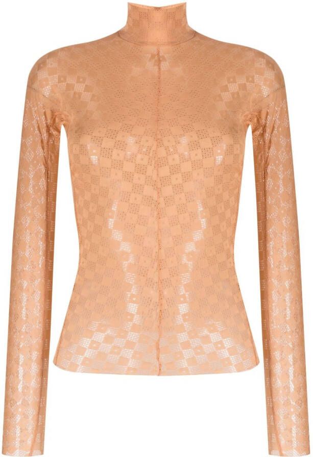 Forte Top met kant Beige