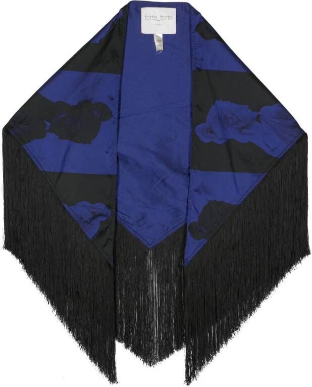 Forte Zijden sjaal Blauw