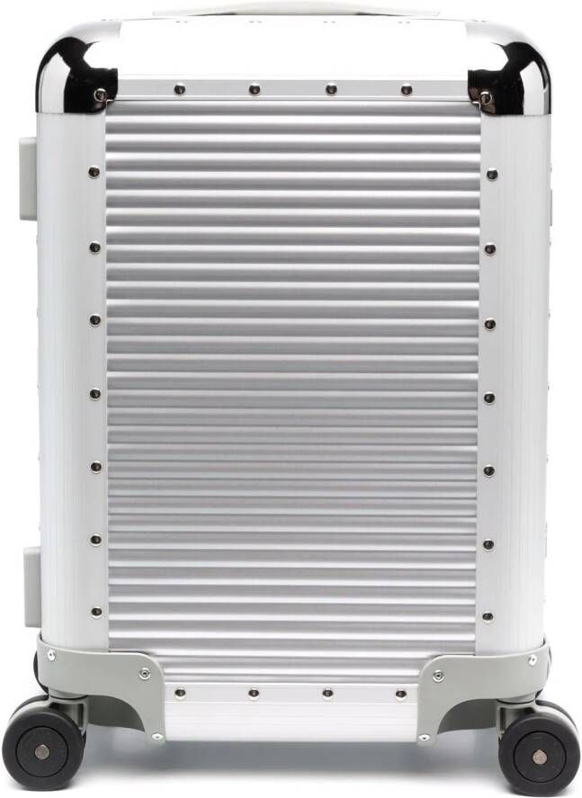 FPM Milano Bank S Spinner 53 koffer met studs Zilver