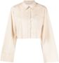 FRAME Blouse met klassieke kraag Beige - Thumbnail 1