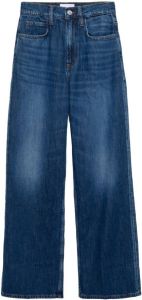 FRAME high-rise straight jeans Blauw
