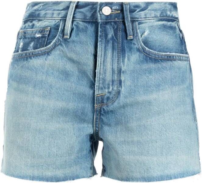 FRAME High waist shorts Blauw